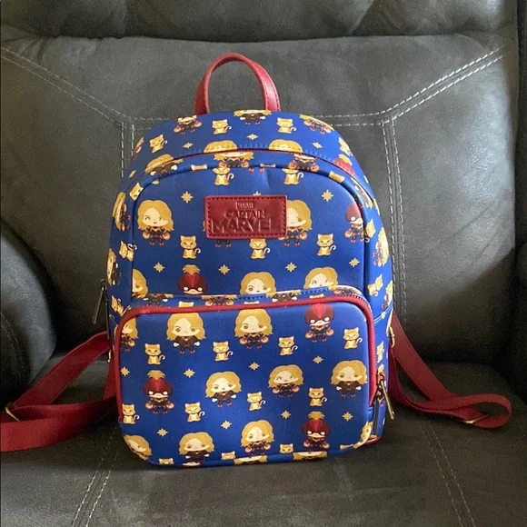Loungefly | Bags | Loungefly Captain Marvel Backpack | Poshmark display picture 3